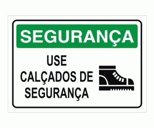 Placa De Segurança – Use Calçados De Segurança