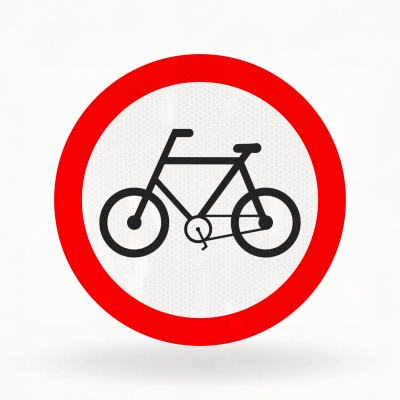 Placa de Trânsito Refletiva – Circulação Exclusiva de Bicicletas (R-34)