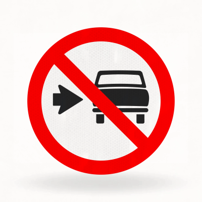 Placa de Trânsito Refletiva – Conserve-se à Direita (R-23)