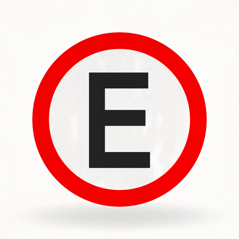 Placa de Trânsito Refletiva – Estacionamento Regulamentado (R-6b)