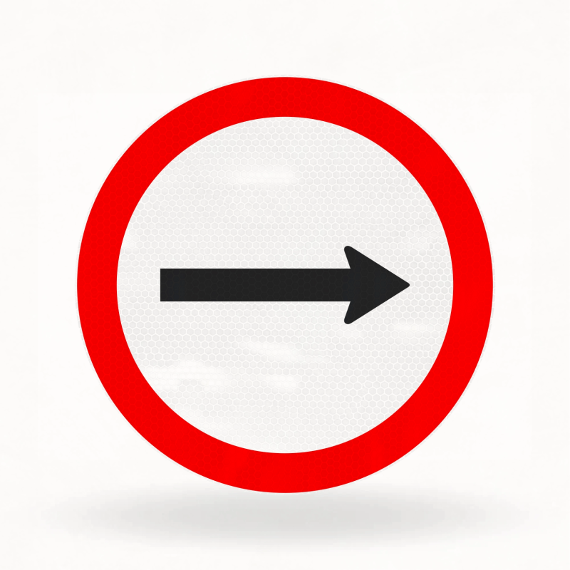 Placa de Trânsito Refletiva – Sentido de Circulação da Via Pista (R-24a)