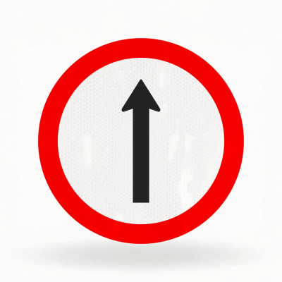 Placa de Trânsito Refletiva – Siga em Frente (R-26)