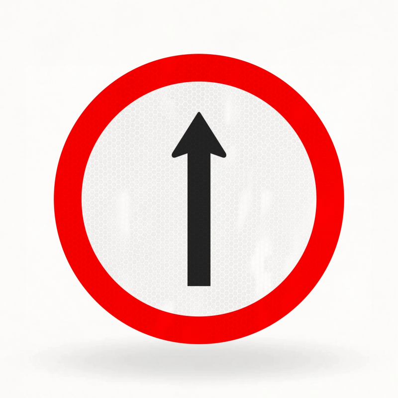 Placa de Trânsito Refletiva – Siga em Frente (R-26)