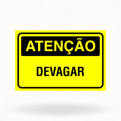 Placas – Devagar