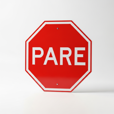Placa de Sinalização R-1 — Pare